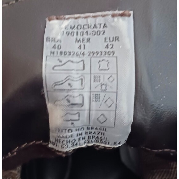 Democrata Garage Collection Mens Brown Leather Lace Up Ankle Boot EU 42 US 9 - Picture 9 of 12